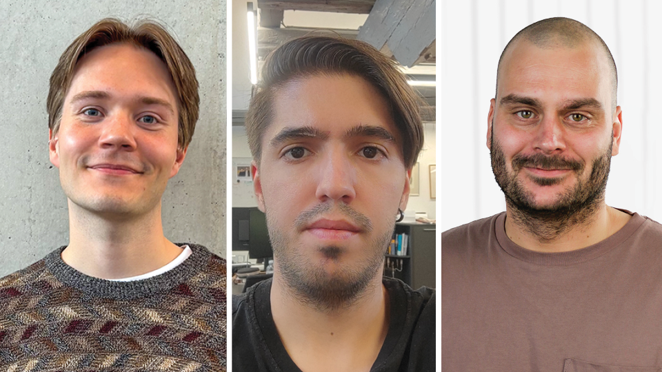 Garoar Ingvarsson Juto, Ilker Kesen and Andreas Holm from WP4, TrustLLM.
